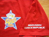 Sítotisk - potisk trička Casino Kings Plzeň, Rozvadov
